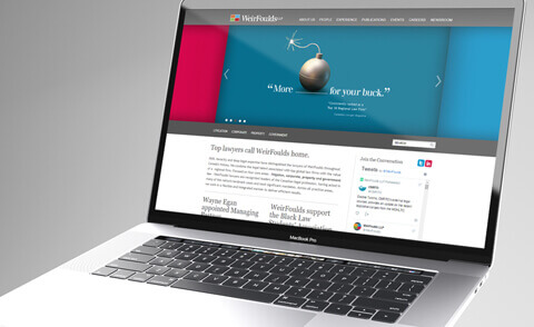 WeirFoulds Website example screen