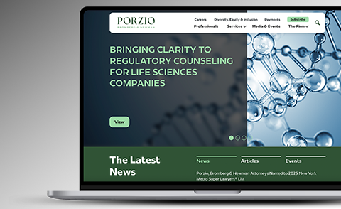 Porzio, Bromberg & Newman example screen